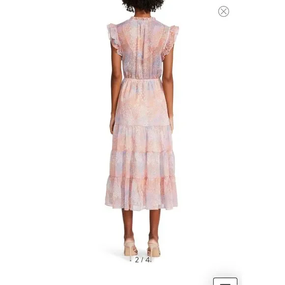 BB Dakota by Steve Madden Bae Next Door Midi Dress Size Medium 6 to 8 - Picture 16 of 16